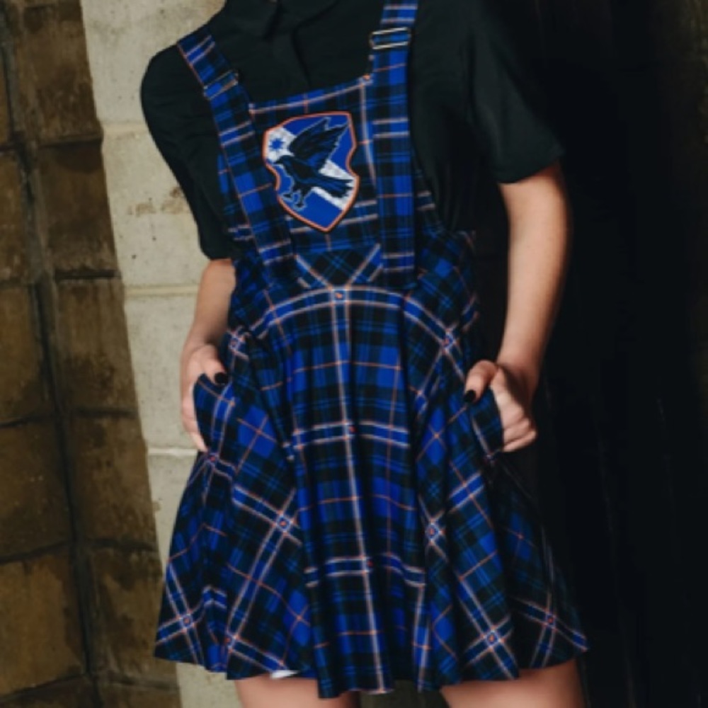 TARTAN RAVENCLAW APRON DRESS